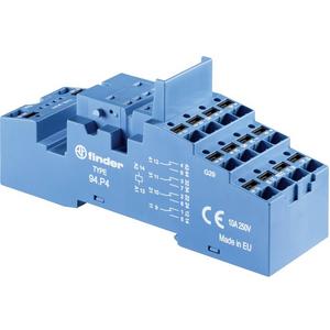 Relaissockel - Fassung mit Push-In-Anschlüssen für Relais 55.32 oder 55.34 blau - 94.P4