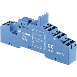 Relaissockel - Fassung mit Push-In-Anschlüssen für Relais 40.52 40.61 44.52 blau - 95.P5