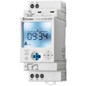 Zeitschaltuhr digital - Schaltuhr Reiheneinbau 1W - Wochenprogramm Joystick / NFC progr. Android / iOS - 12.61.8.230.0000