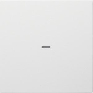 Abdeckung für Schalter, Taster, Dimmer, Jalousie - KNX S.1/B.x Abdeckung 1-fach mit klarer Linse polarweiß matt - 80960299