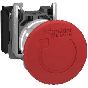 NOT-AUS-Taster, Komplettgerät - Not-Halt/Not-Aus-Taster rot Ø 40 mm Drehentriegelung Ø 22 mm 1Ö - XB4BS8442