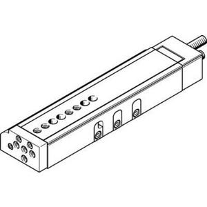 Pneumatische Antriebe mit Linearführung - Mini-Schlitten Kugel-Käfig-Führung Baugr. 10 mm / Hub 100 mm P-Dämpf. - 543948