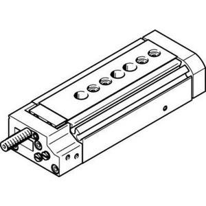 Pneumatische Antriebe mit Linearführung - Mini-Schlitten Kugel-Käfig-Führung Baugr. 10 mm / Hub 30 mm P-Dämpf. - 543944