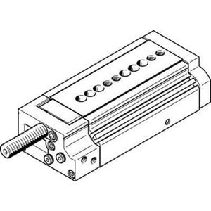 Pneumatische Antriebe mit Linearführung - Mini-Schlitten Kugel-Käfig-Führung Baugr. 16 mm / Hub 40 mm Y3-Dämpf. - 544000