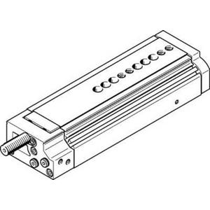 Pneumatische Antriebe mit Linearführung - Mini-Schlitten Kugel-Käfig-Führung Baugr. 16 mm / Hub 80 mm P-Dämpf. - 543988
