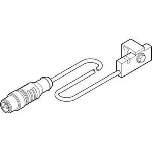Zubehör für pneumatische Anlagen / Anlagenteile - SMT Näherungsschalter Blockbauweise 24V DC / 1S Kabel 0,3m M12 Stecker - 571341