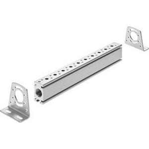 Zubehör für pneumatische Anlagen / Anlagenteile - Anschlussleiste für VUVS Rastermaß: 27,5 mm für 2 Pneumatikventile - 8026219