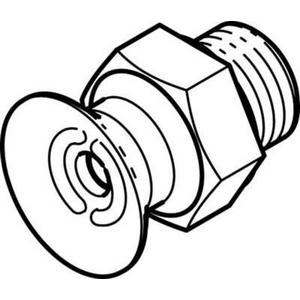 Pneumatische Vakuumtechnik - Vakuumsauger Sauger-dm: 15 mm / Volumen: 245,4 cm³ Nitrilkautschuk - 36142