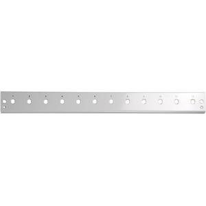 Frontpanel/Patchpanel leer (Schaltschrank) - Frontplatte 12 x ST (D-hole) RAL9005 1HE - SB-FP-SW-12ST-S