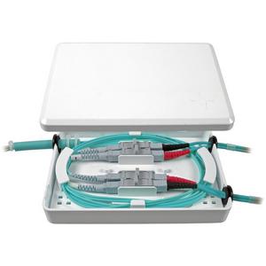 Patchpanel LWL - Micro Spleißverteiler für 4 Kupplungen mit SC Simplex Ausbruch - 53701.1V2