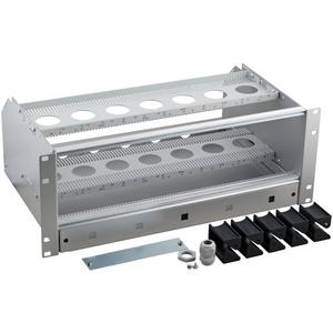 Elektronik-Leergehäuse - 4HE Baugruppenträger 84TE / 3HE plus 1HE Kabelüberlängen - 53711.1