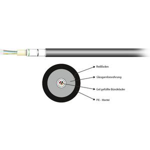 LWL-Kabel - LWL Kabel Universal/Außen A-DQ(ZN)B2Y 4x12G 50 / 125µ OM4 PE schwarz - 55248.1OM4