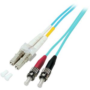 Patchkabel LWL - LWL Patchkabel Duplex Jumper LC / ST 50 / 125µ 20 m OM3 LSZH aqua - O0313.20