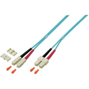 Patchkabel LWL - LWL Patchkabel Duplex Jumper SC / SC 50 / 125µ 1,5 m OM4 LSZH violett - O0318.1,5