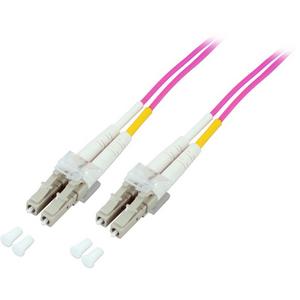 Patchkabel LWL - LWL Patchkabel Duplex Jumper LC / LC 50 / 125µ 15 m OM4 LSZH violett - O0319.15