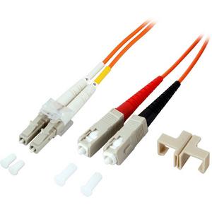 Patchkabel LWL - LWL Patchkabel Duplex Jumper LC / SC 50 / 125µ 20 m OM2 LSZH orange - O0320.20