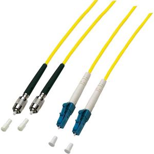 Patchkabel LWL - LWL Patchkabel Duplex Jumper LC-FC / PC 9 / 125µ 3 m OS2 LSZH gelb - O0340.3