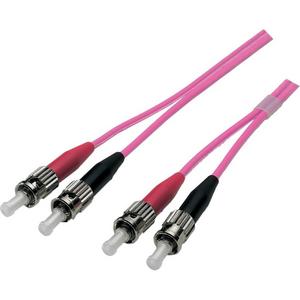 Patchkabel LWL - LWL Patchkabel Duplex Jumper ST / ST 50 / 125µ 20 m OM4 LSZH violett - O0348.20