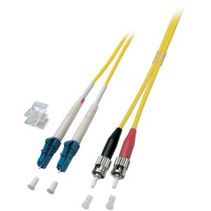 Patchkabel LWL - LWL Patchkabel Duplex Jumper LC / ST 9 / 125µ 15 m OS2 LSZH gelb - O0361.15