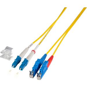 Patchkabel LWL - LWL Patchkabel Duplex Jumper LC / E2000 9 / 125µ 2 m OS2 LSZH gelb - O0364.2