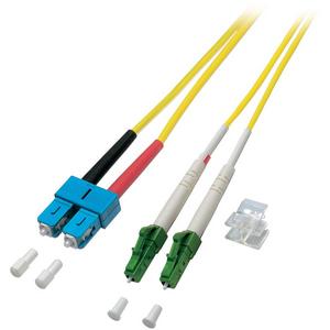 Patchkabel LWL - LWL Patchkabel Duplex Jumper LC-APC / SC 9 / 125µ 10 m OS2 LSZH gelb - O0383.10