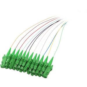 LWL-Pigtail - Faserpigtail E2000 / APC8° OS2 12-farbiger Satz 2m - O0769.2