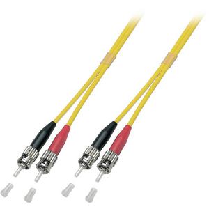 Patchkabel LWL - LWL Patchkabel Duplex Jumper ST / ST 9 / 125µ 3 m OS2 LSZH gelb - O2003.3