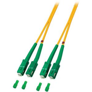 Patchkabel LWL - LWL Patchkabel Duplex Jumper SC-APC8°/SC-APC8° 9/125µ 10 m OS2 LSZH gelb - O2561.10