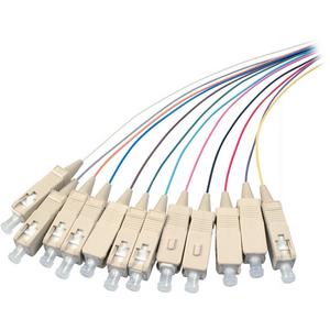 LWL-Pigtail - Faserpigtail SC 50 / 125µ OM4 12-farbiger Satz 2m - O3324.2