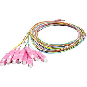 LWL-Pigtail - Faserpigtail SC 50 / 125µ OM4 12-farbiger Satz 2m - O3326.2