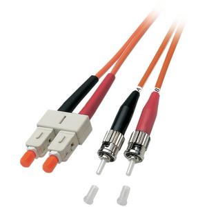 Patchkabel LWL - LWL Patchkabel Duplex Jumper ST / SC 62,5 / 125µ 0,5 m OM1 LSZH orange - O6363.050
