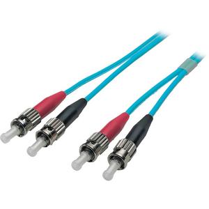 Patchkabel LWL - LWL Patchkabel Duplex Jumper ST / ST 50 / 125µ 15 m OM3 LSZH aqua - O7013.15