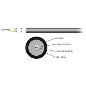 LWL-Kabel - LWL Kabel Universal U-DQ(ZN)BH 4E 9 / 125µ G657A LSZH schwarz - 54404.1L-CPR