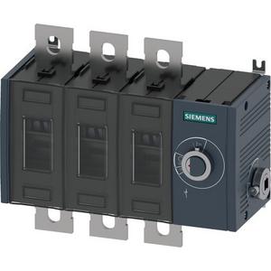 Lasttrennschalter - Lasttrennschalter 250A Baugr. 3 / 3-polig Seitenwandantrieb rechts - 3KD3834-0PE40-0