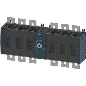 Lasttrennschalter - Lasttrennschalter 800A Baugr. 4 / 6-polig Frontantrieb mittig - 3KD4860-0QE20-0