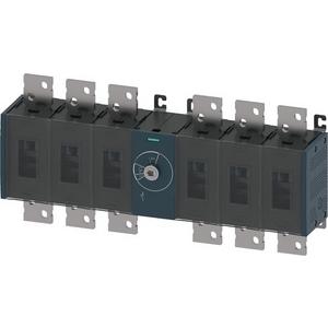 Lasttrennschalter - Lasttrennschalter 1600A Baugr. 5 / 6-polig DC Frontantrieb mittig - 3KD5460-0RE20-0