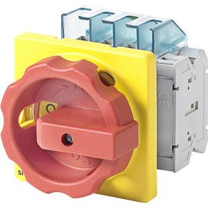 Lasttrennschalter - Haupt-/Not-Aus-Schalter 3pol. I16 P/AC-23A bei 400V=7,5kW 1S+1Ö Vier - 3LD2003-1TP53