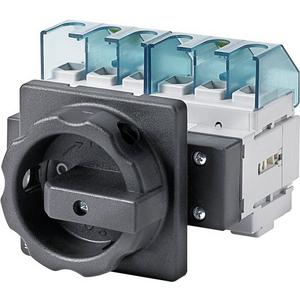 Lasttrennschalter - Hauptschalter 6pol. I32 P/AC-23A bei 400V=11,5kW Drehantrieb schwarz - 3LD2203-3VK51