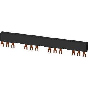 Sockel für Leistungsschalter - 3Ph.-Sammelschienen Teilungsabstand 63mm für 4 Schalter Anschl. in Gab - 3RV1915-3CB