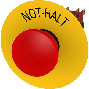 Drucktaster, Komplettgerät - Not-Halt-Pilzdrucktaster 16mm rund Kunststoff rot rastend - 3SB2203-1AC01