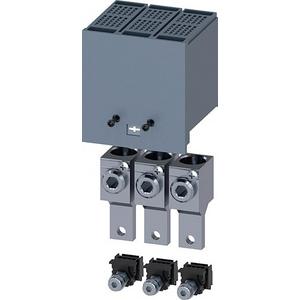 Zubehör für Niederspannungs-Schalttechnik - Rundleiteranschlussklemme groß mit Hilfsleiter-Spg.abgriff 3 Stk f. 3VA1 100/160 - 3VA9113-0JC12