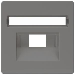 Kommunikationstechnik - DELTA i-system carbonmetallic Abdeckpl. UAE-Anschlussdose Rutenbeck Ka - 5TG1228