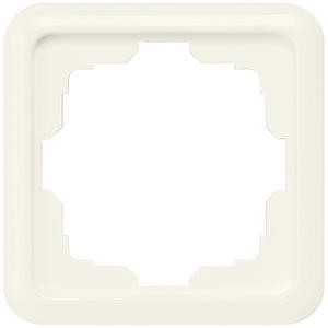 Abdeckrahmen - DELTA profil titanweiß Rahmen 1fach ausgeschnitten 80x80mm - 5TG1801