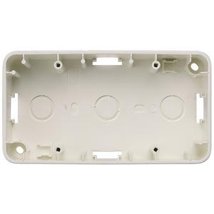 Aufputzgehäuse - DELTA profil titanweiß Aufputz-Geh. 2-fach 125x80x42,5mm - 5TG1826