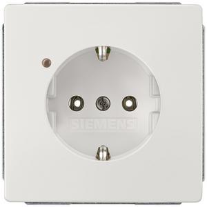 Steckdose - DELTA style titanweiß Schuko-Steckdose 10/16A 250V Betriebsanzeige - 5UB1844