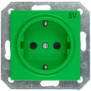Steckdose - I-System Schuko Steckdose mit Bedruckung SV grün - 5UB1900