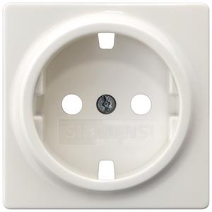 Abdeckung für Schalter, Taster, Dimmer, Jalousie - DELTA i-system Steckdosenabdeckung ohne Einsatz titanweiß - 5UH1044