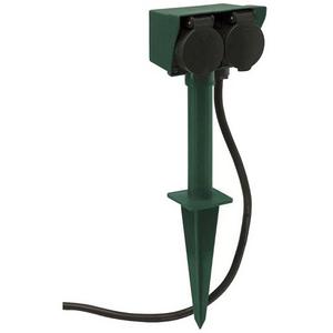 Steckdosenleiste - Garten-Erdspieß 2-fach Steckdose - 0595004555