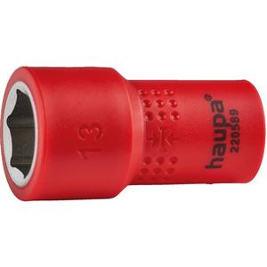 Sechskant-Einsatz für Steckschlüssel - VDE Einsatz 1/4 SW 13 mm eco - 220589