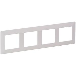 Abdeckrahmen - 4-fach Abdeckrahmen Valena Life ultraweiß - 754004